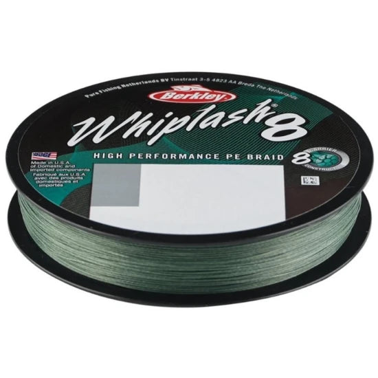 Fir Textil Berkley Whiplash 8, Green, 0.25mm, 40kg, 300m