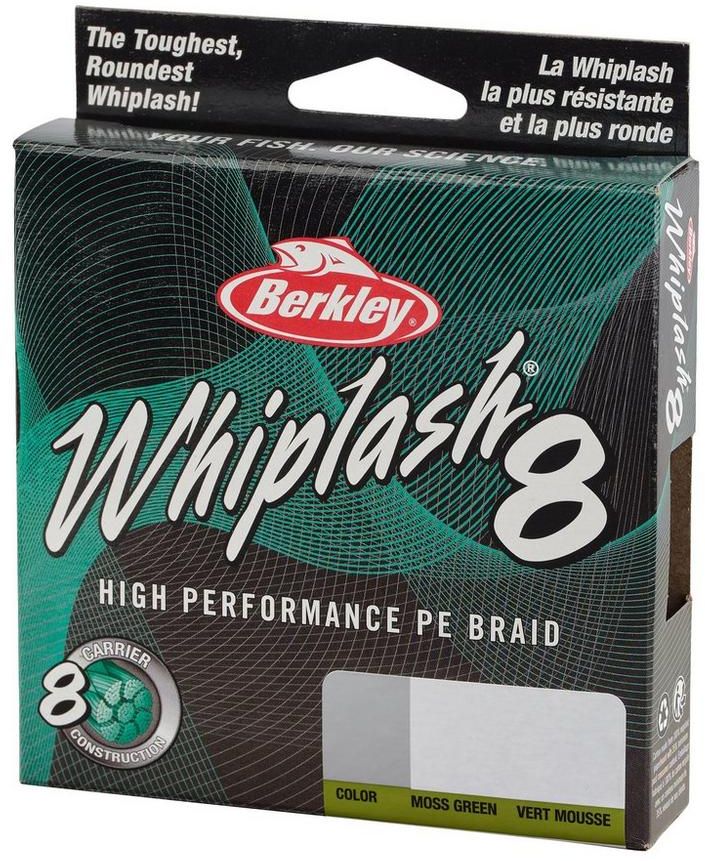 Fir Textil BERKLEY Whiplash 8, Moss Green, 0.10mm, 14.8kg, 300m