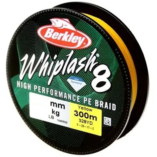 Fir Textil Berkley Whiplash 8, Yellow, 300m, 0.14mm, 19.2kg