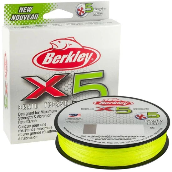 Fir Textil Berkley X5, Flame Green, 0.10mm, 9kg, 300m