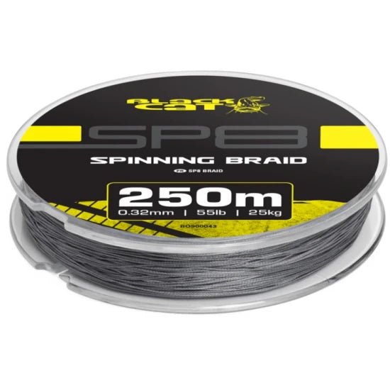 Fir Textil Black Cat Sp8 Braid Sky Grey, 0.41mm, 37kg, 250m