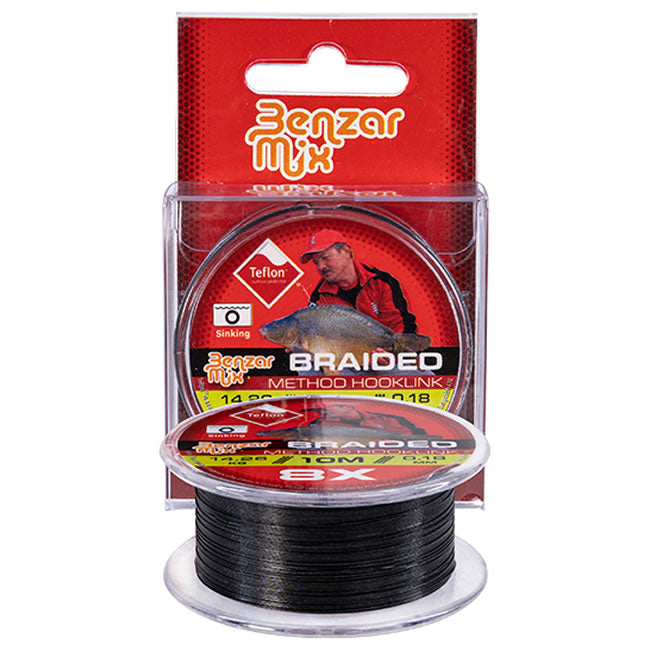 Fir Textil Benzar Braided Method Hooklink 10M, 0.20mm, 16.81kg