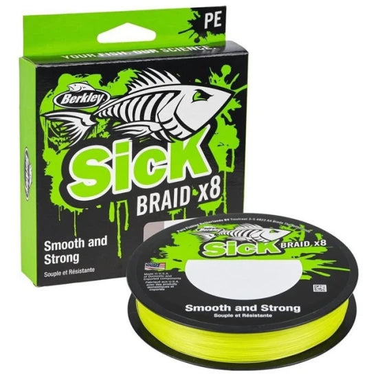 Fir Textil Berkley Sick Braid, Hv Yellow, 150m, 0.06mm, 5.4kg
