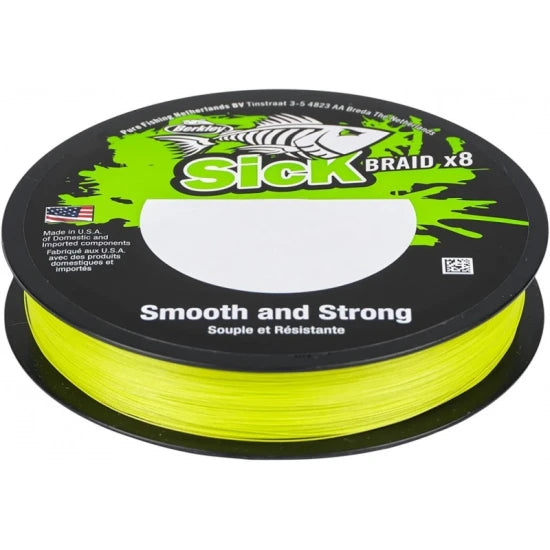 Fir Textil Berkley Sick Braid, Hv Yellow, 150m, 0.12mm, 11.2kg