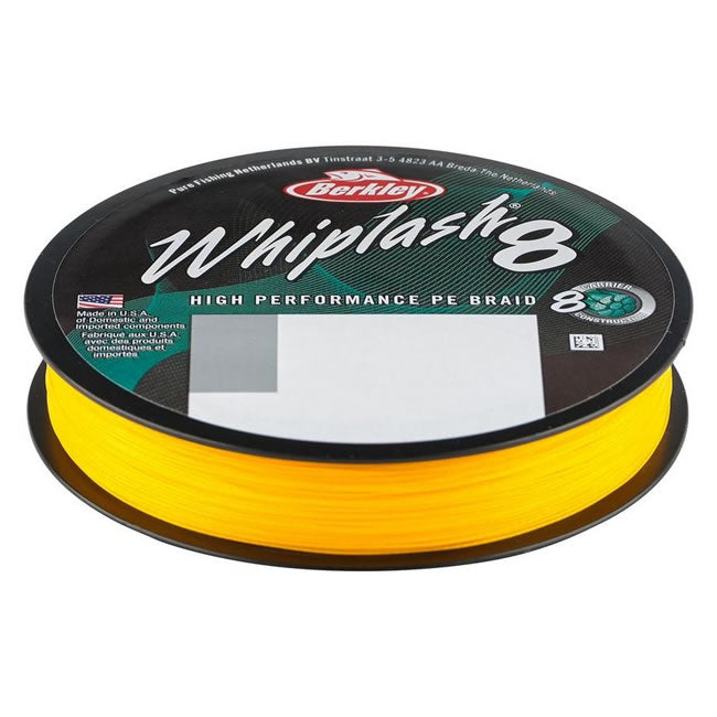 Fir Textil Berkley Whiplash 8, Yellow, 150m, 0.08mm, 12.9kg