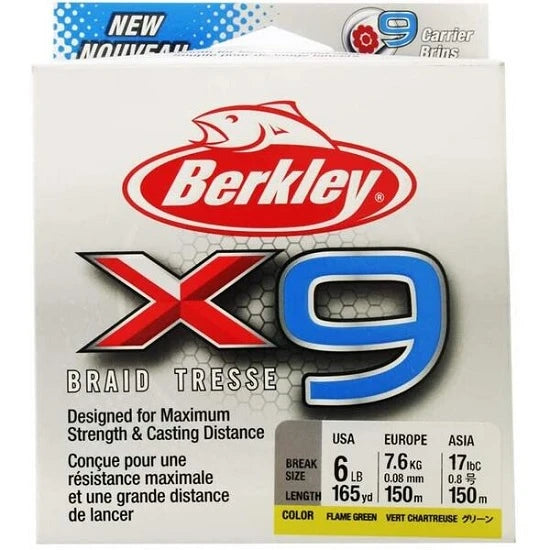 Fir Textil Berkley X9 Fluo Galben 0.10mm 150m 9kg