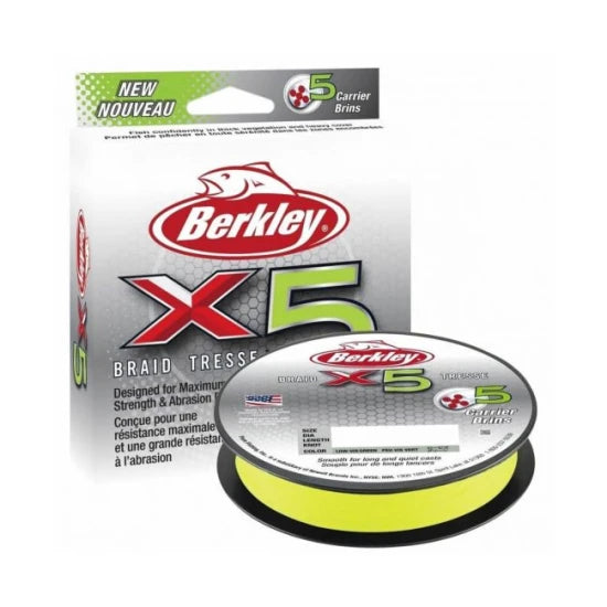 Fir Textil Berkley X5 Braid Flame Green 0.17mm 17kg 150m