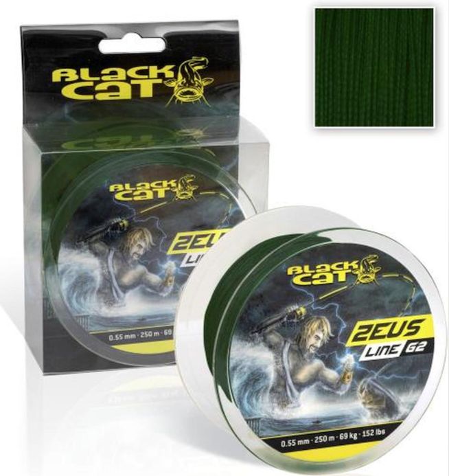 Fir Textil Black Cat Zeus Line G2, Green, 69kg, 0.55mm, 250m