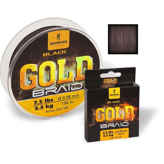 Fir Textil Browning Black Magic Gold Braid 0.12mm 150m