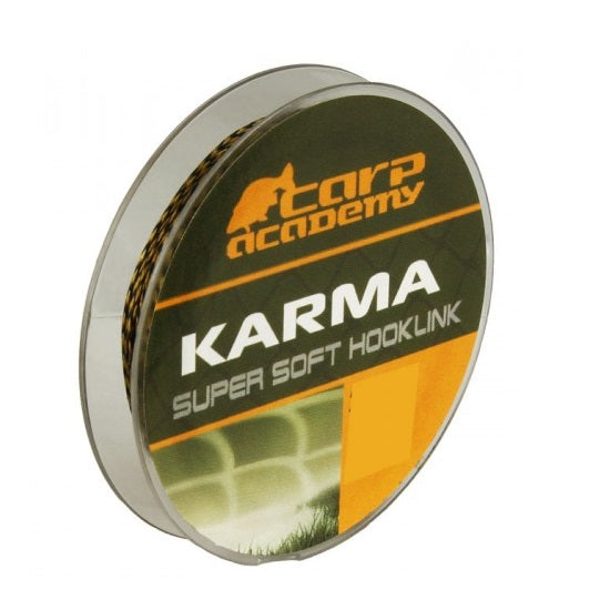 Fir Textil Carp Academy Karma Hooklink 20m 20lb Brown