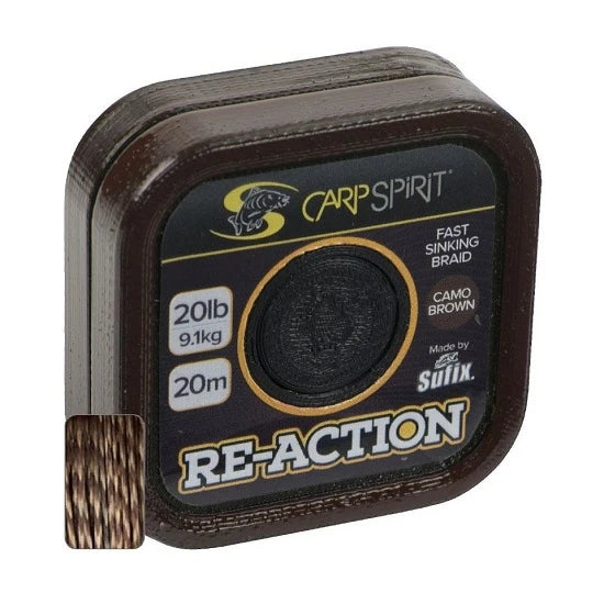 Fir Textil Carp Spirit Reaction Braid Camo Brown 20m 15lbs 6.80kg