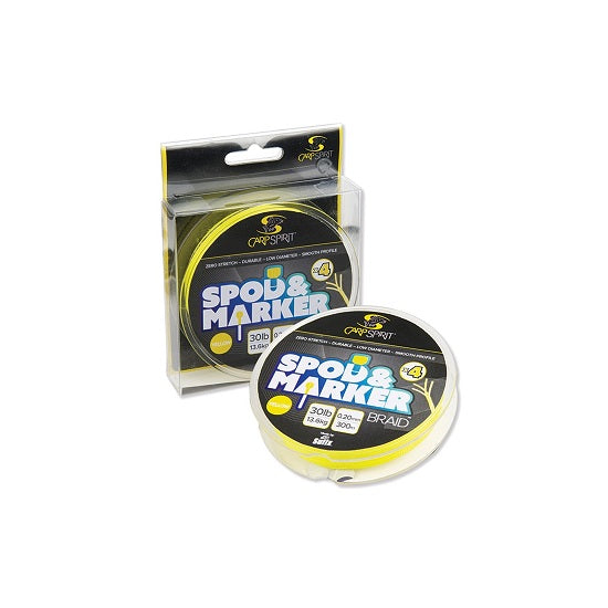 Fir Textil Carp Spirit Spod and Marker Braid X4 300m 0.20mm 30lbs Yellow