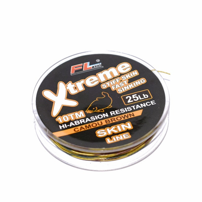 Fir Textil Cu Camasa FL Xtreme Camo Brown Stiff Skin 10m 15 LBS