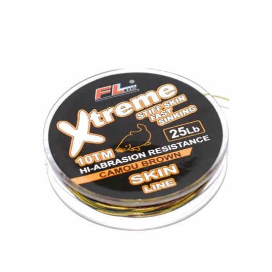 Fir Textil Cu Camasa Fl Xtreme Camo Brown Stiff Skin 10m 35 Lbs
