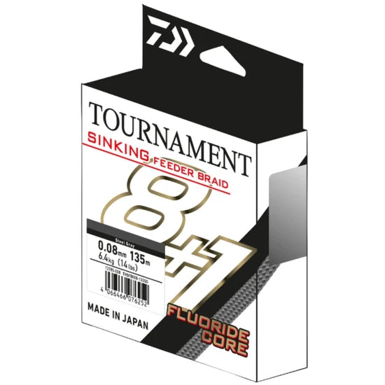 Fir Textil Daiwa Tournament Sinking Feeder Braid 8+1x, 0.10m, 135m