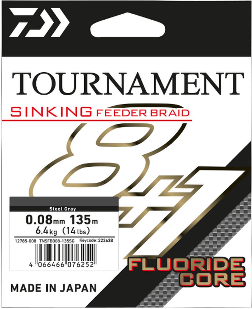 Fir Textil DAIWA Tournament Sinking Feeder Braid 8+1X, 0.12m, 135m