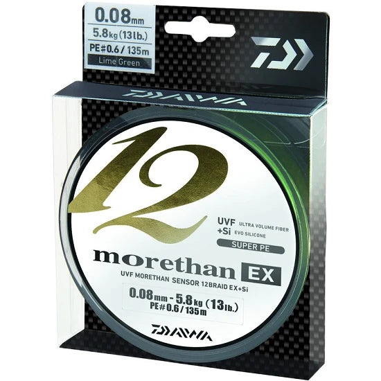 Fir Textil Daiwa Morethan 12 Braid Ex+si 135m 0.12mm 10.2kg