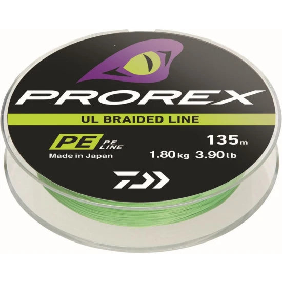 Fir Textil Daiwa Prorex Ul Finesse Braid Chartreuse 135m 2.10kg