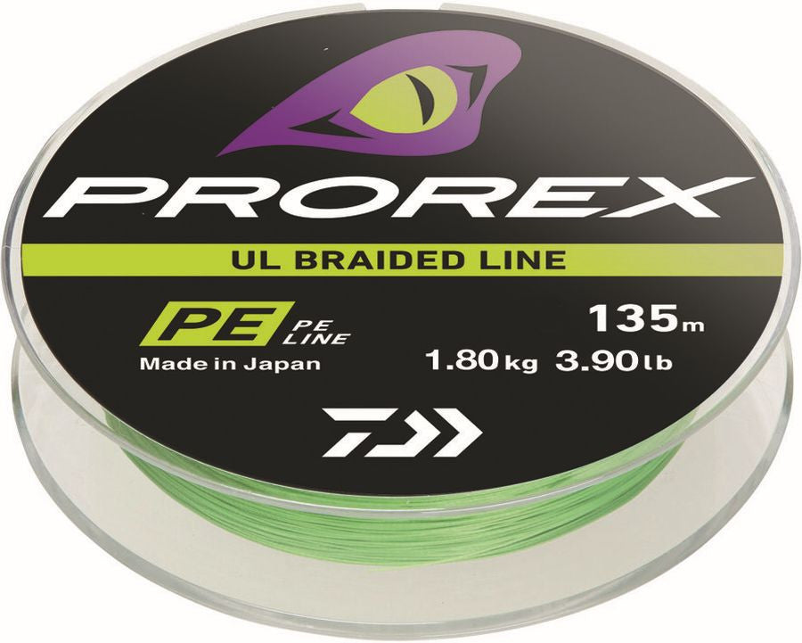 Fir Textil Daiwa Prorex UL Finesse Braid Chartreuse 135m 2.80kg