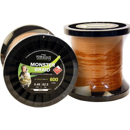 Fir Textil Energoteam Wizard 12x Monster Braid Catfish 0.46mm, 100lbs/45.36kg, 600m