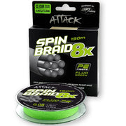 Fir Textil Formax Attack Spinbraid 8x, Fluo Green, 12.37kg, 0.18mm, 150m