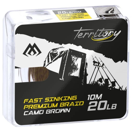 Fir Textil Fast Sinking Premium Braid Camo Brown 20lb 10m