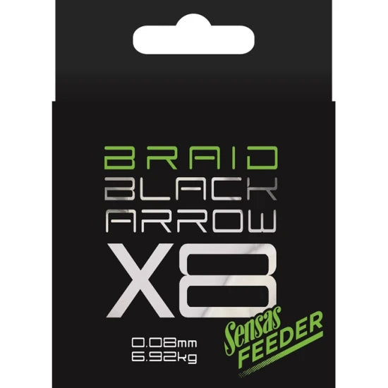 Fir Textil Feeder Sensas Black Arrow X8 Braid, 0.08mm, 150m, 6.92kg