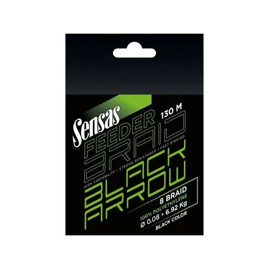 Fir Textil Feeder Sensas Black Arrow 0.08mm 130m 6.9kg