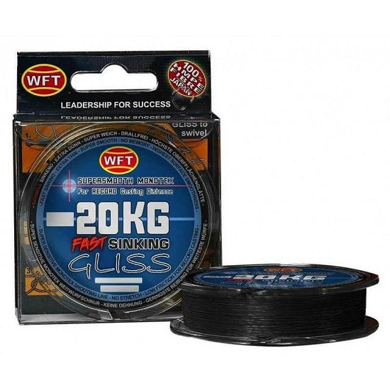 Fir Textil Feeder WFT Gliss Sinking Black 0.25mm 150m 20kg