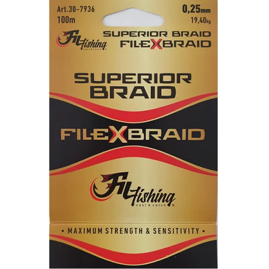 Fir Textil Filfishing Filexbraid (powerful) 100m, 0.25mm, 19.40kg