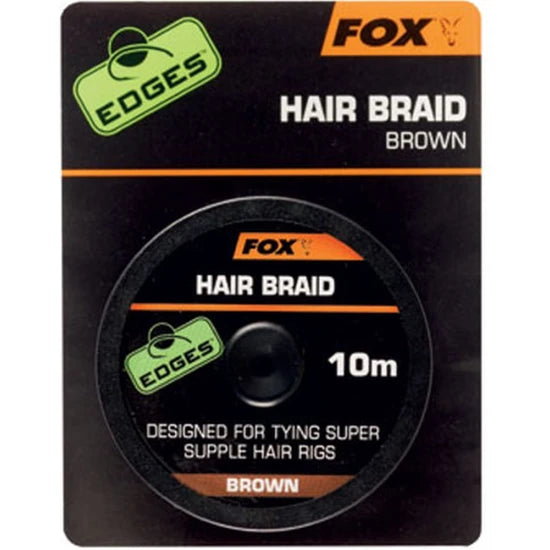 Fir Textil Fox Edges Hair Braid, Brown, 10m