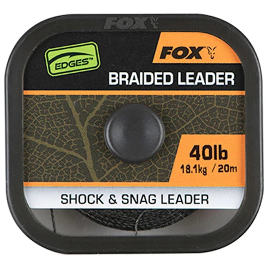 Fir Textil Fox Naturals Braided Leader, 20m, 40lb/18.1kg