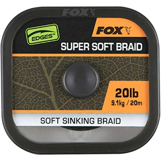 Fir Textil Fox Naturals Soft Braid Hooklength, 20m, 20lb/9.1kg