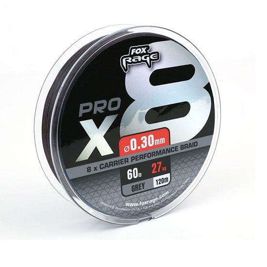 Fir Textil Fox Rage Pro x8 Grey 120m 0.25mm 25kg