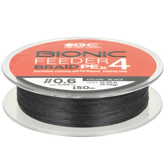 Fir Textil Golden Catch Bionic Feeder Pe X4 Black 150m, 0.148mm, 5.8kg