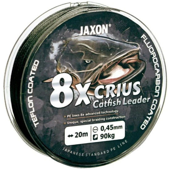 Fir Textil Jaxon Crius Pe X8 Catfish Leader Black, 110kg, 0.55mm, 20m