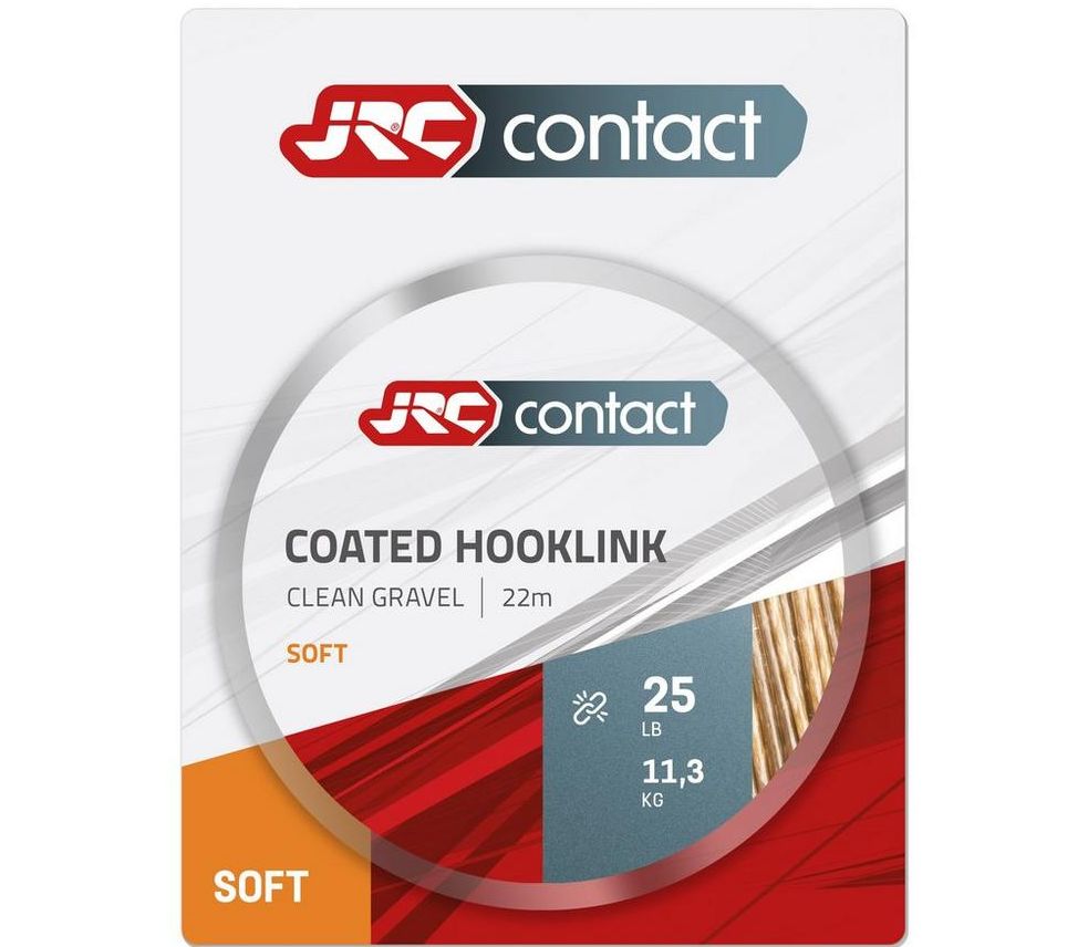 Fir Textil JRC Contact Coated Hooklink Soft, Clear G, 11.3kg, 25lb, 22m