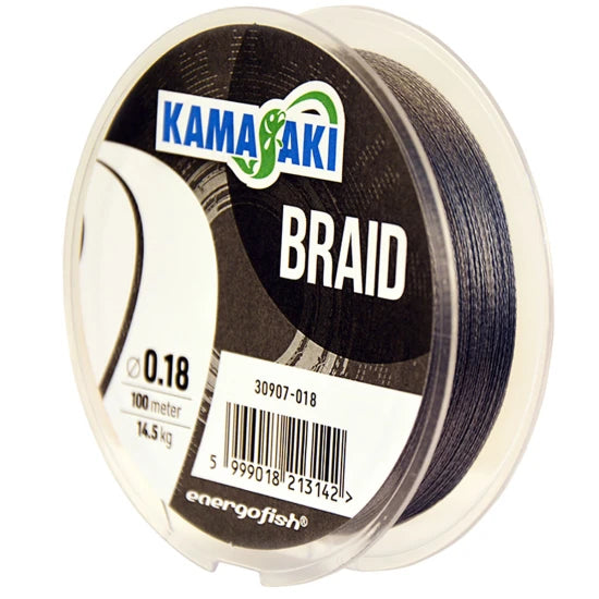 Fir Textil Kamasaki Braid Grey, 0.50mm, 52.2kg, 100m