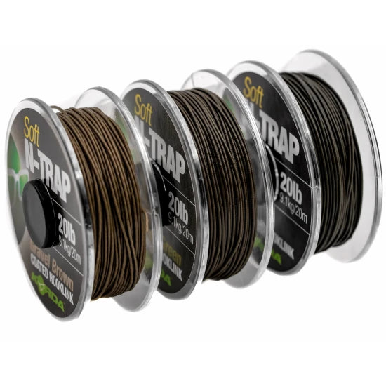 Fir Textil Korda N-trap Soft Coated, Silt, 15lbs, 20m