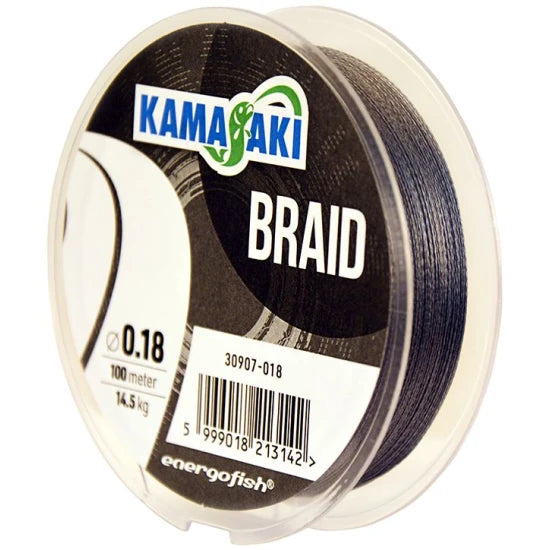 Fir Textil Kamasaki Braid, Grey, 34.2kg, 0.32mm, 100m