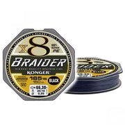 Fir Textil Konger Braider X8 Black 0.20mm, 25.3kg, 150m