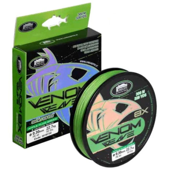 Fir Textil Lineaeffe Venom Weave X8 Green, 3.4kg, 0.06mm, 150m