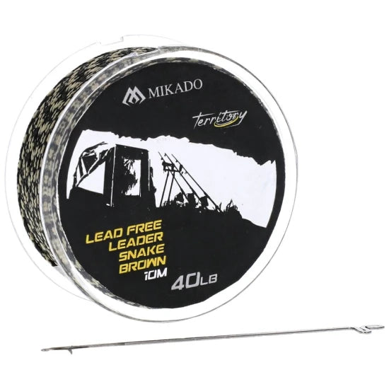 Fir Textil Lead Free Leader Snake Brown 40lb 10m