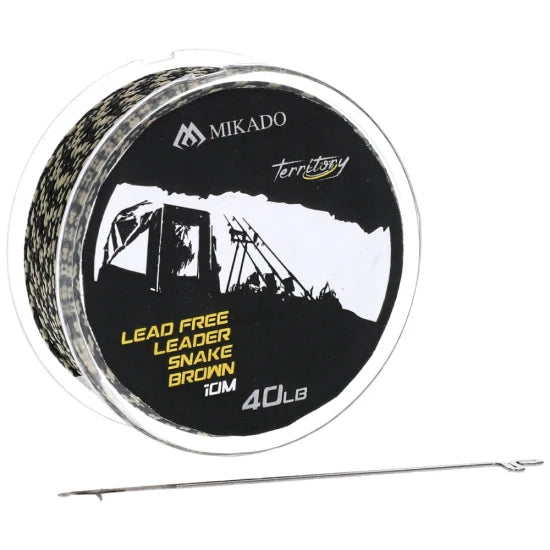 Fir Textil Lead Free Leader Snake Brown 40lb 10m