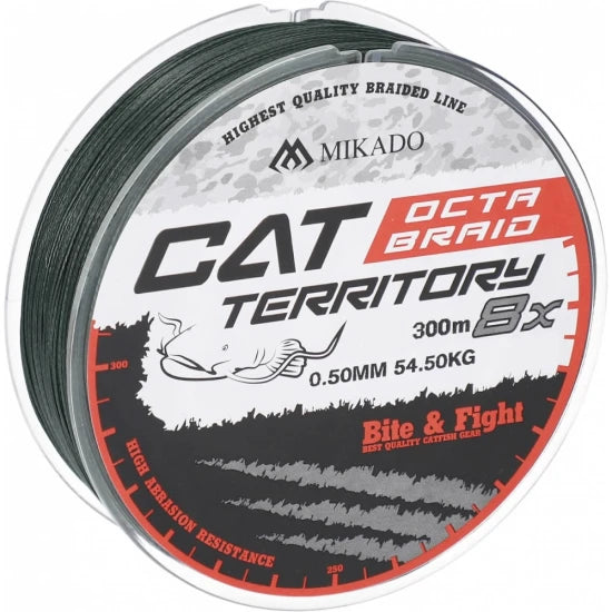 Fir Textil Mikado Cat Territory Octa Braid, Green, 0.50mm, 53.3kg, 300m