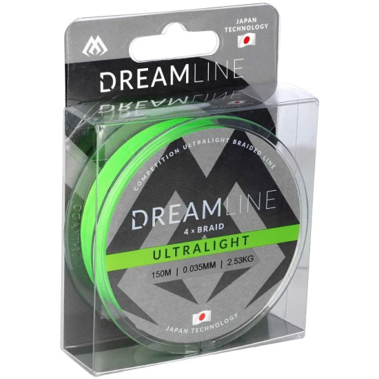 Fir Textil Mikado Dreamline Ultralight 4x, Fluo Green,  0.058mm, 4.43kg, 150m