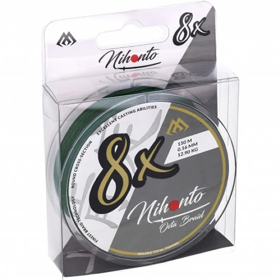 Fir Textil Mikado Nihonto Octa Braid,  Green, 0.23mm, 20.8kg, 10m