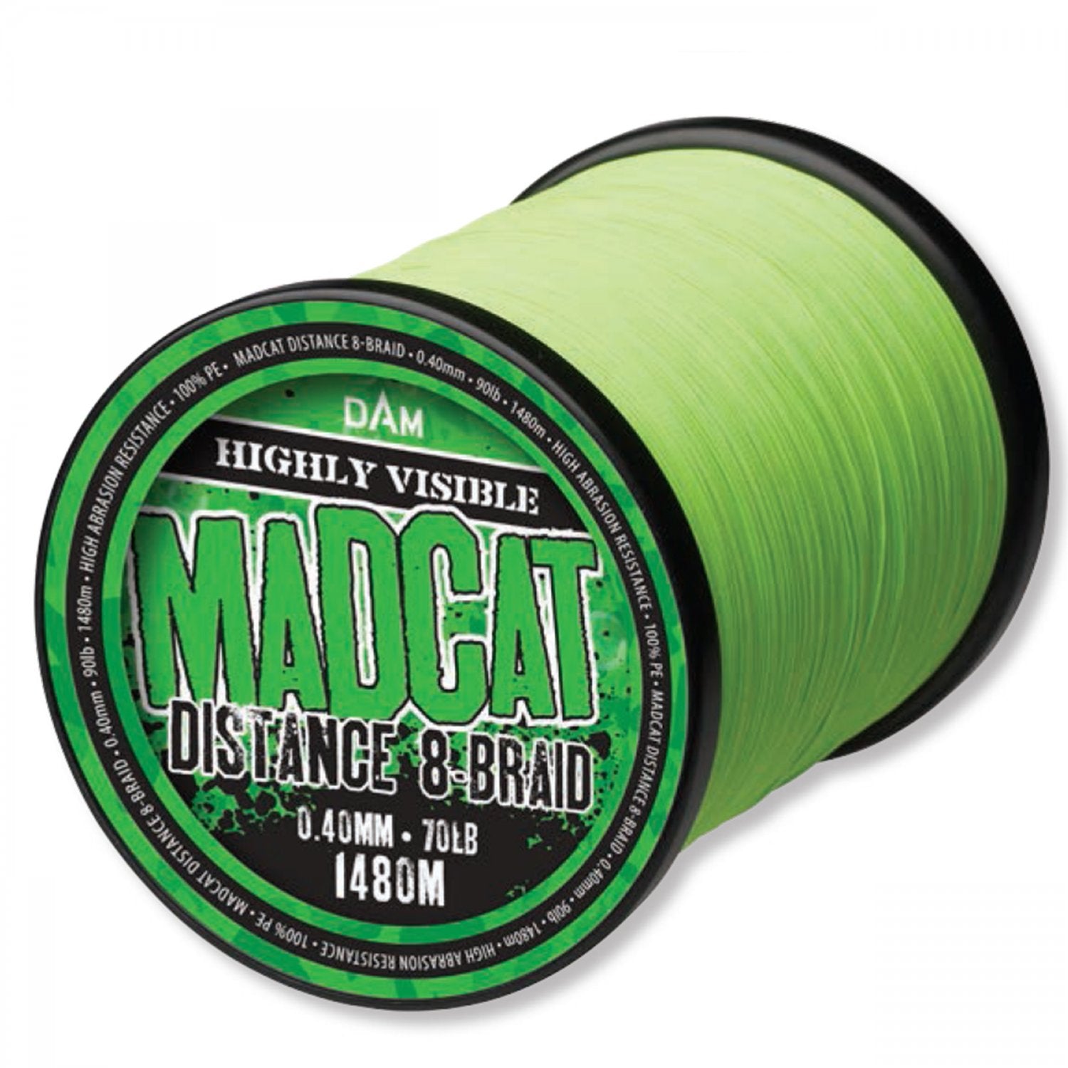 Fir Textil Madcat Distance 8X HiVis Green 0.50mm 990m 52kgm