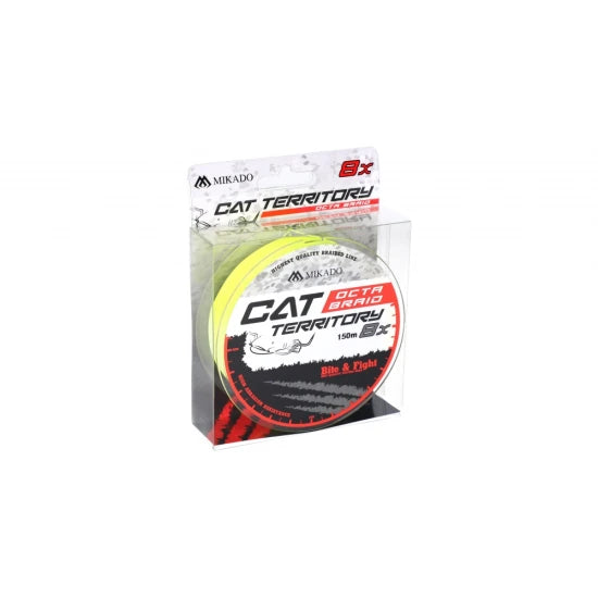 Fir Textil Mikado Cat Territory Octa Braid - 0.60mm/61.8kg/150m - Fluo Yellow