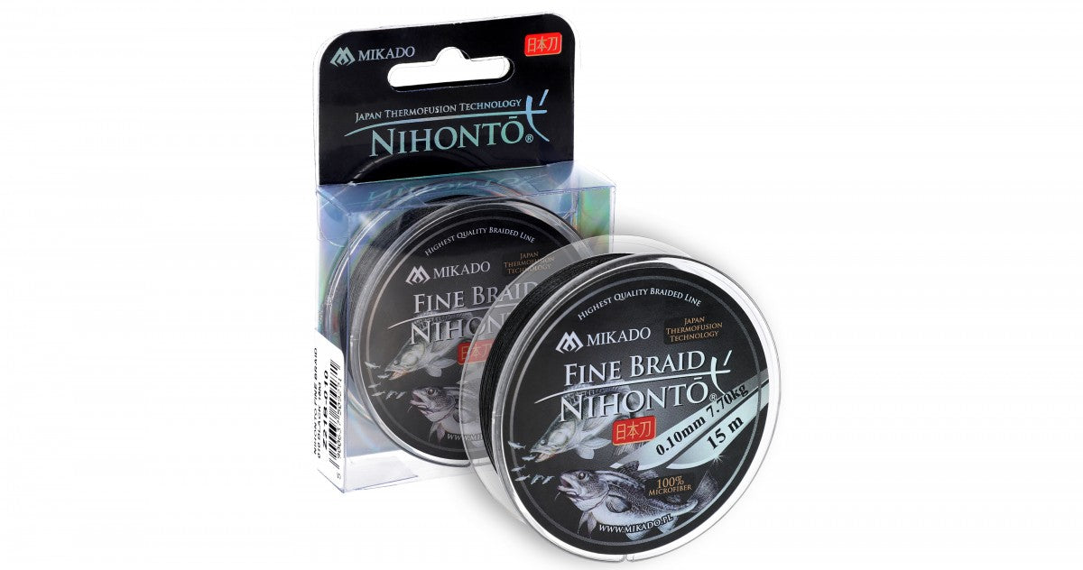 Fir Textil Mikado Nihonto Fine Braid Black 0.18 15m
